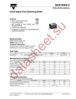 BAS16WS-V-GS08 datasheet  